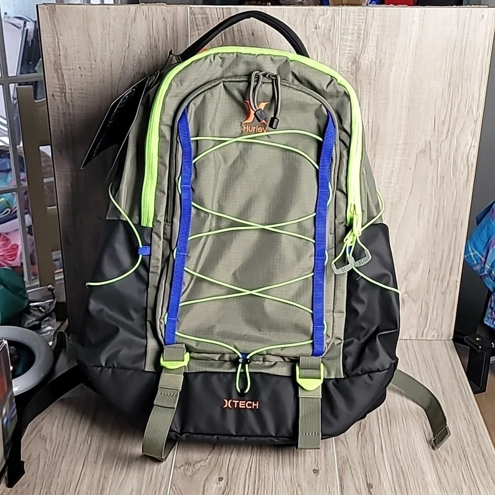 NWT Hurley Terrain Backpack Tech School Travel Hiking Laptop Pack